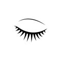 Eyelash icon design template illustration isolated